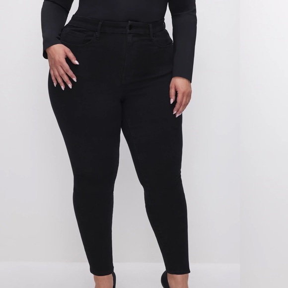 GOOD AMERICAN JEANS IN BLACK **PLUS SIZE** LOTS OF STRETCH - Picture 6 of 8